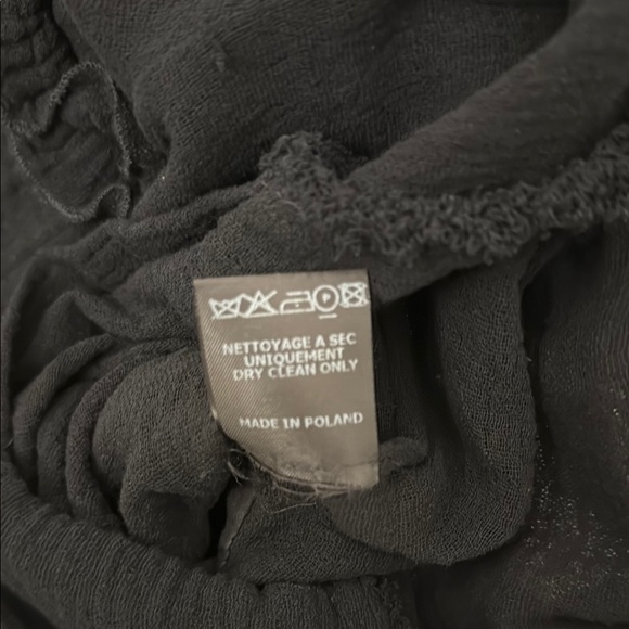 Isabel Marant Black Ruffled Textured Long Sleeve Dress - Picture 6 of 6